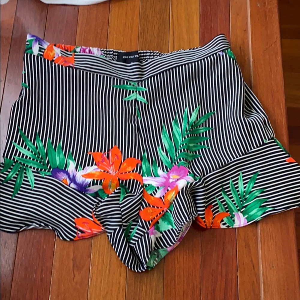 Floral dress shorts